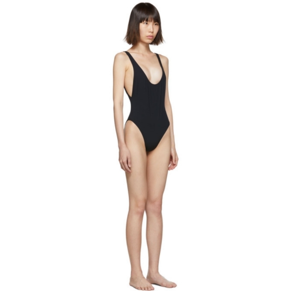 Kiki de Montparnasse Black Low Back One-Piece Swimsuit Women's Medium